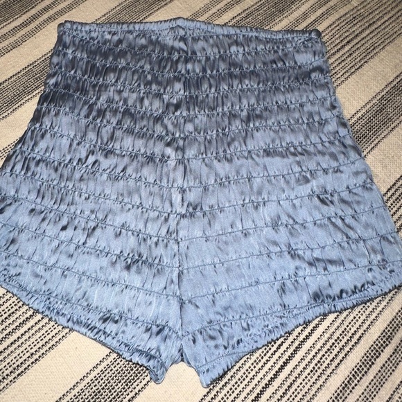 free people intimately ruched shorties blue - Picture 2 of 4